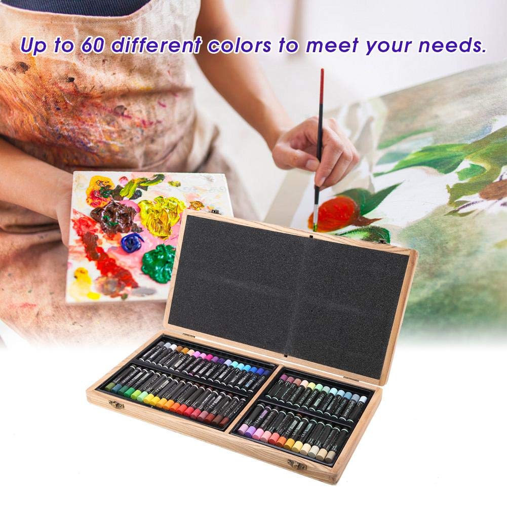 Oil Pen, nietoksyczny 60 kolorów Pastel Oil Painting Stick Fine Art Painting Zestaw kredek dla początkujących i profesjonalnych artystów