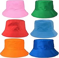 Vegove 10-Pack Unisex Bucket Hats Bulk - Solid Color 100% Cotton Sun Hats for Beach, Fishing, Hiking, Outdoor
