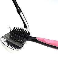 Vista 5 de Mile High Life Toalla de golf de microfibra con patrón de gofres Cepillo limpiador de ranuras para club Herramienta plegable con marcador