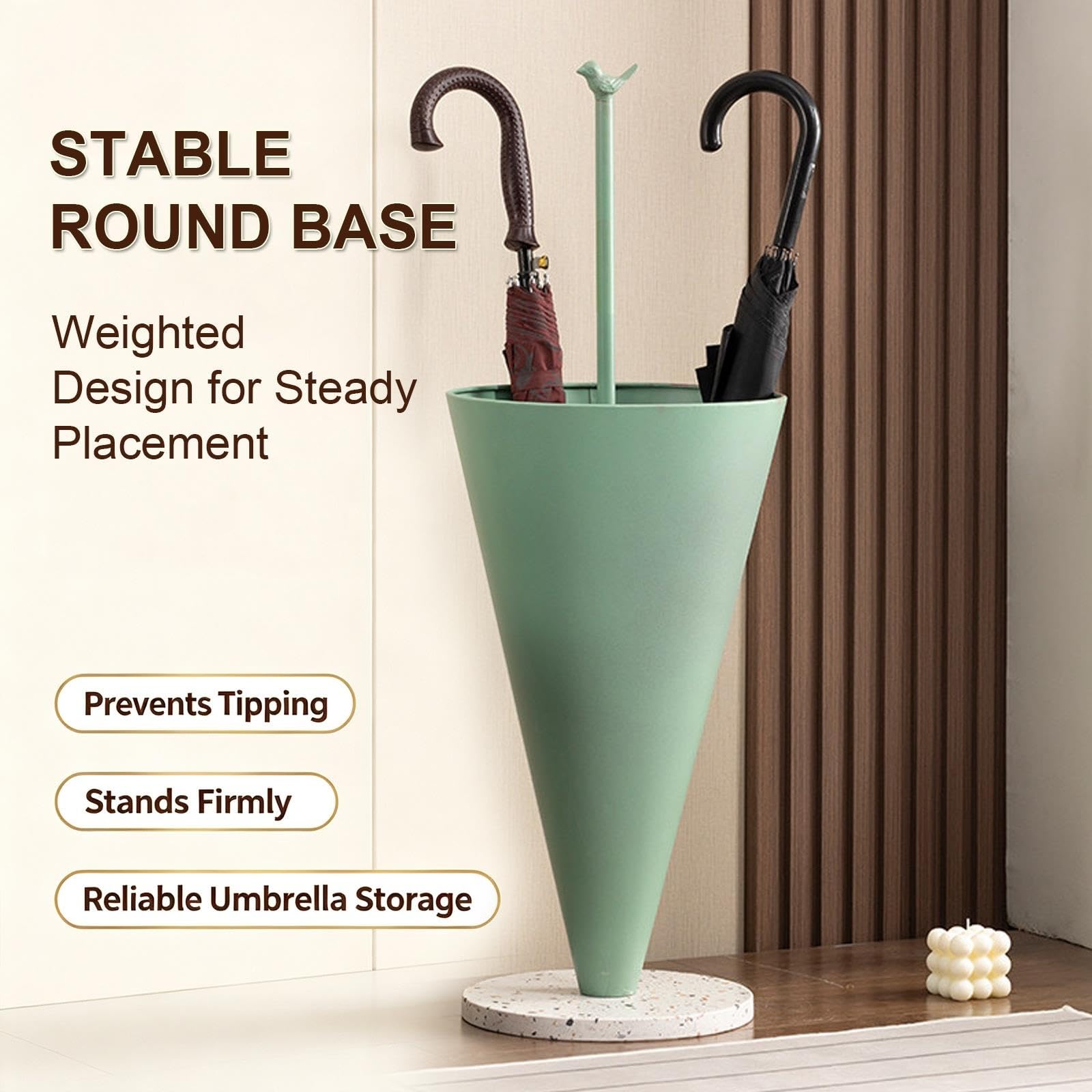 Metal Umbrella Stand, Modern Tall Large Capacity Umbrella Storage Stand