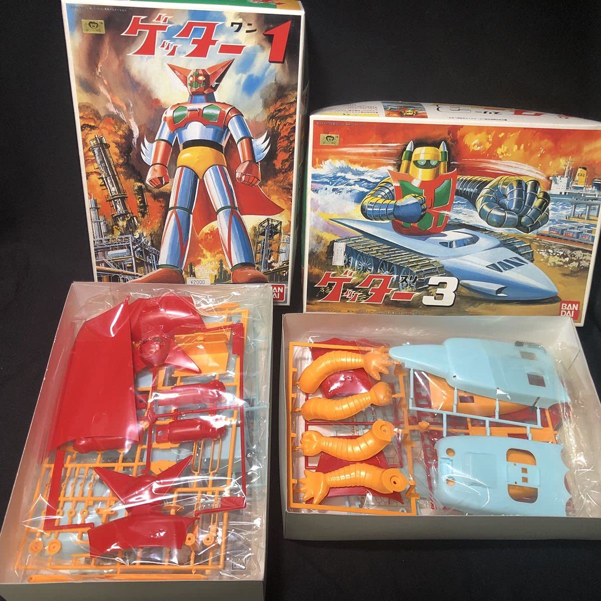 Amazon | 未組立【 ゲッターロボ プラモ2点セット】ゲッター1ゲッター