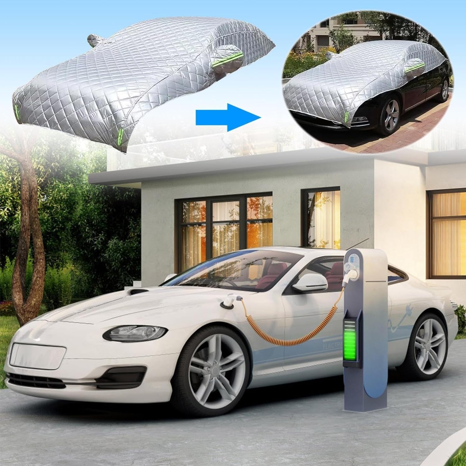 Hagelschutzplane Auto für BMW 1 Series F70 2024, Hageldecke Hagelschutz Auto, Autogarage Abdeckung, Autoabdeckung Outdoor, Wasserdicht Sonnenschutz für Winter Sommer