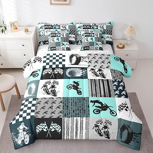 Miniatura 16 de Feelyou Juego de edredón de tren vintage de 7 piezas, diseño retro de motor de vapor para niños y niñas, juego de ropa de cama retro de tren