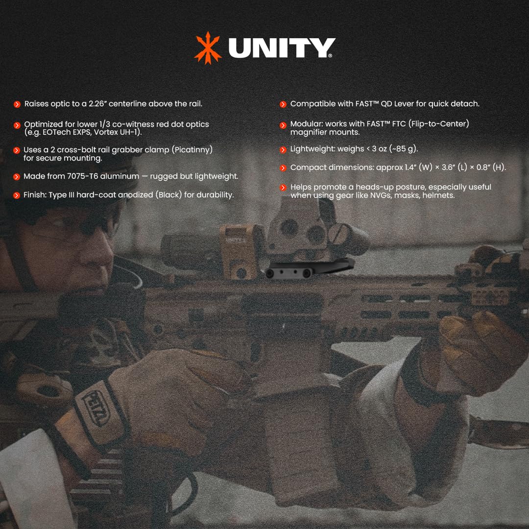 Unity Fast Optics Riser BLK