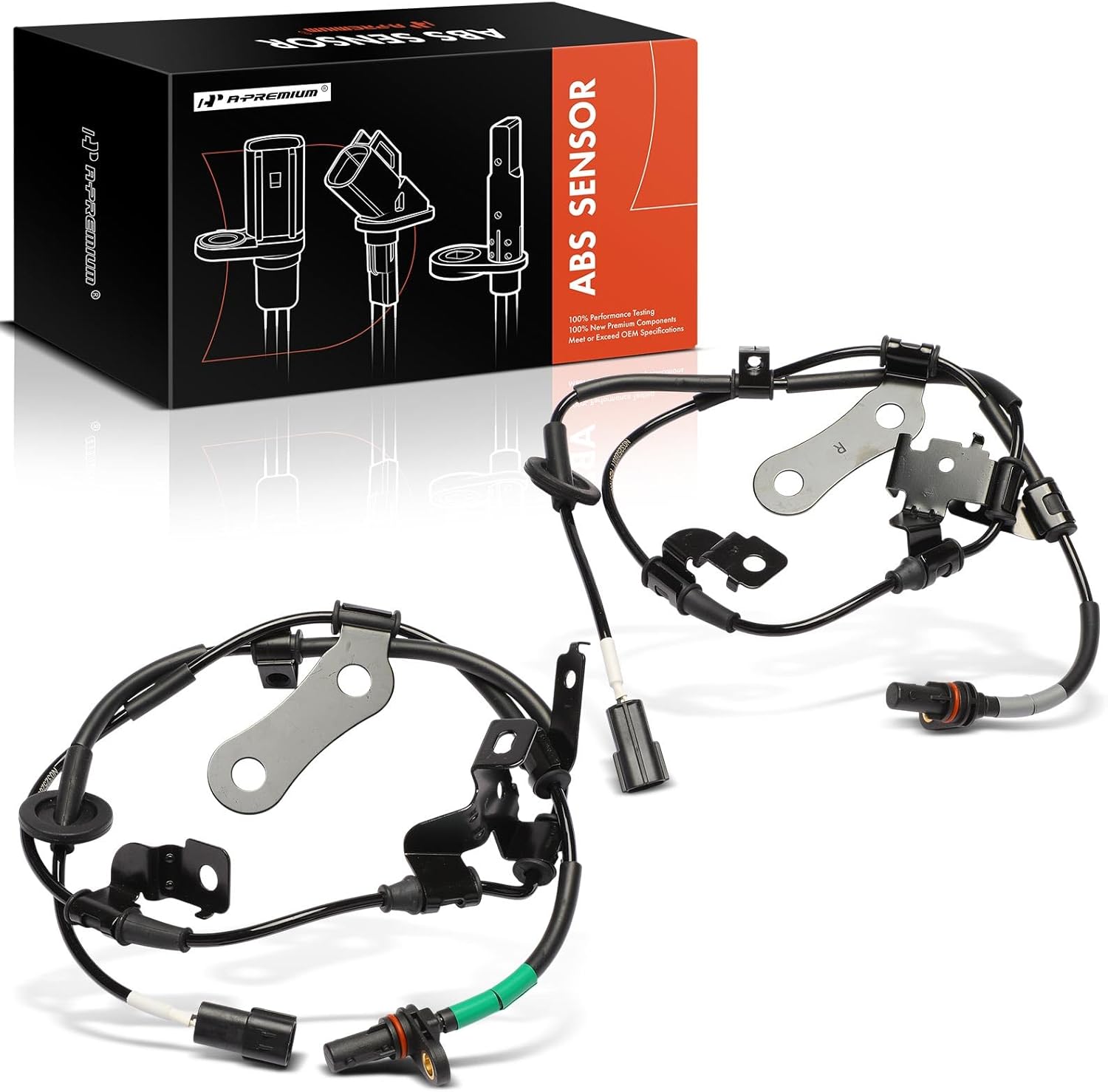 A-Premium 2PCS Rear ABS Wheel Speed Sensor Compatible with [AWD] Kia Sportage 2017 2018 2019 2020 - Rear Driver & Passenger Side