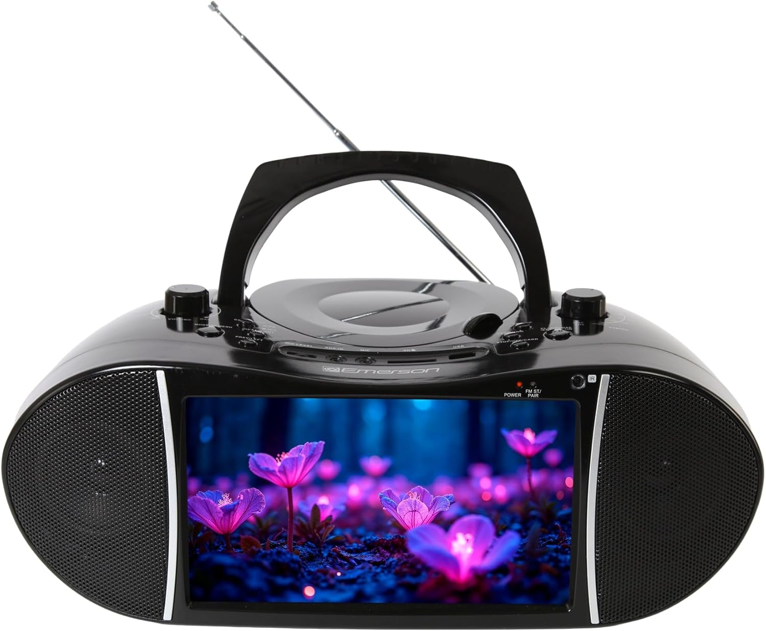 Emerson EDL-2901 9" Portable TV & DVD Multimedia Boombox | Bluetooth 5.4, Digital ATSC TV Tuner, HDMI-Input, USB Playback, Twin Speakers & Car Power Adapter – All-in-One Home and Travel Entertainment