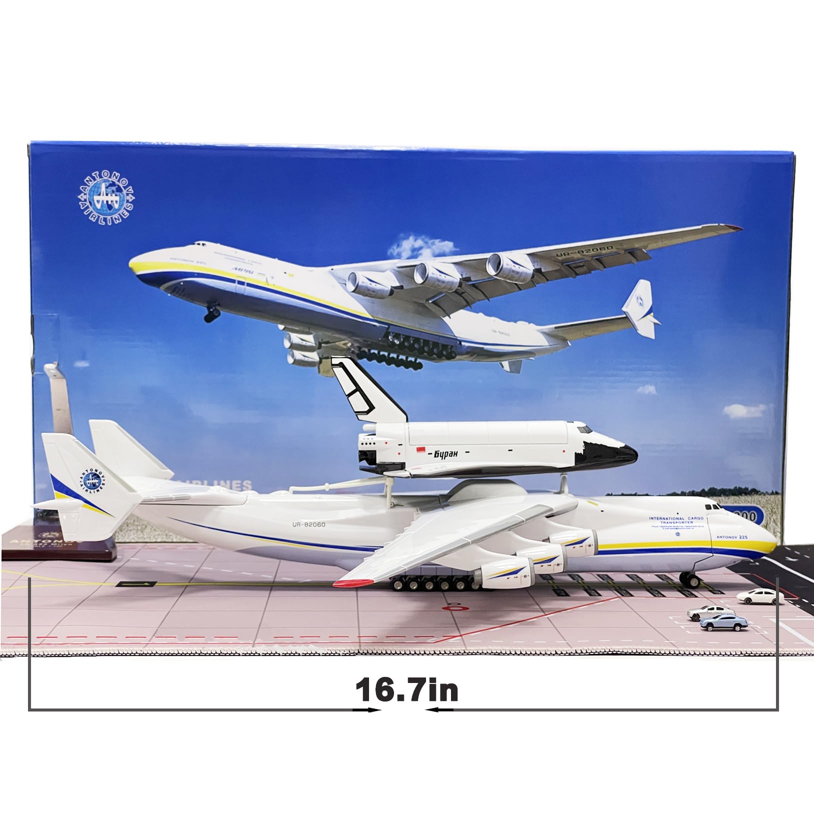 Amazon | Mahfisj 1:200スケール AN225 模型飛行機、開閉可能な