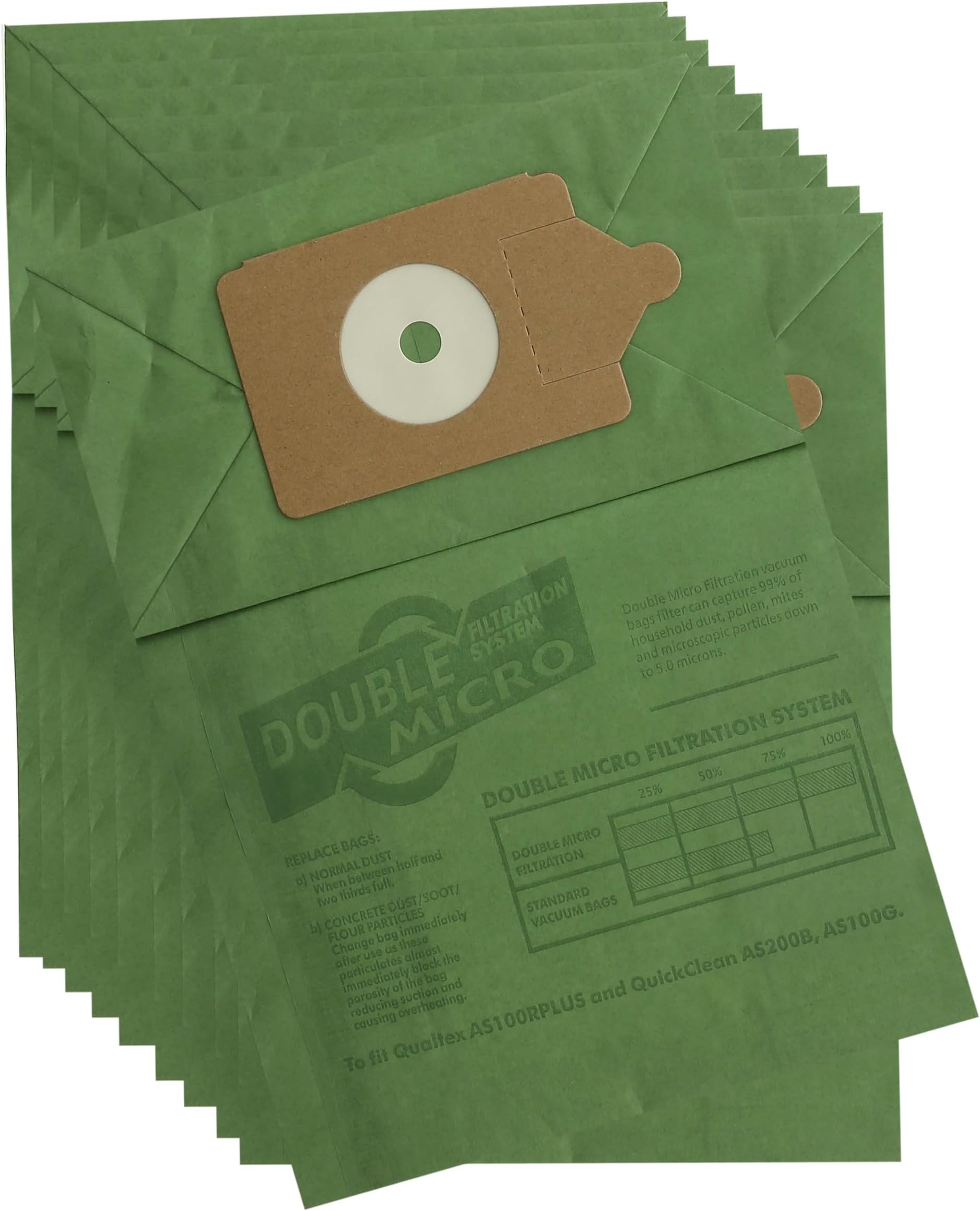 Qualtex Dust Bags For Hetty Henry Vacuum Cleaners Pack Of 10