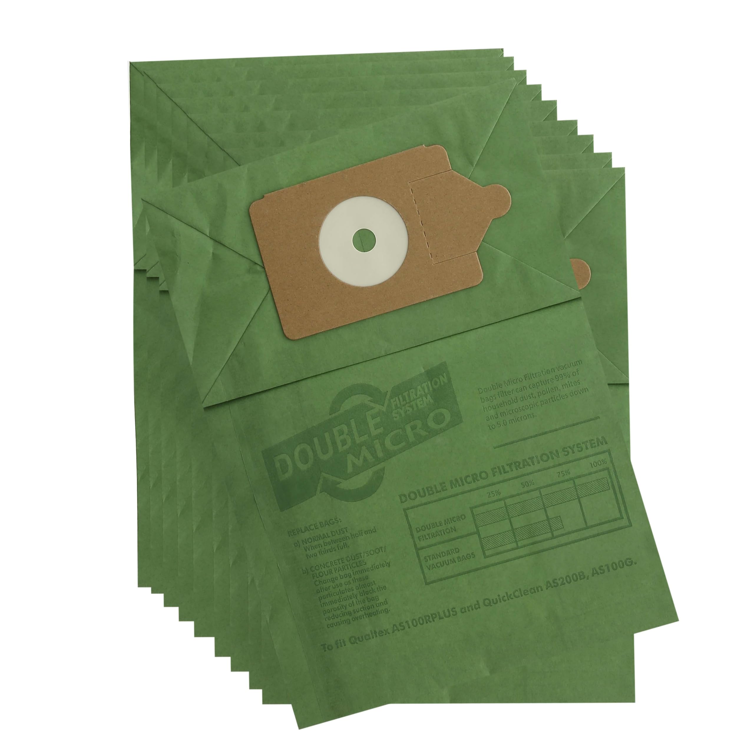 Qualtex Dust Bags For Hetty Henry Vacuum Cleaners Pack Of 10