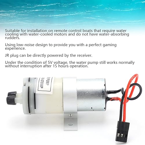 Miniatura 3 de Plplaaoo Bomba de refrigeración de agua de 3-6V 370, bomba de agua RC resistente al agua, mini bombas portátiles de transferencia de agua con