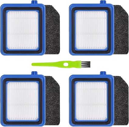 QX7 Filter Set Für AEG Staubsauger - 4 Vormotorfilter + 4 Hygienefilter + Reinigungsbürste