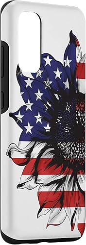 Miniatura 3 de Galaxy S20 girasol bandera americana teléfono caso patriótico regalos para mujeres caso