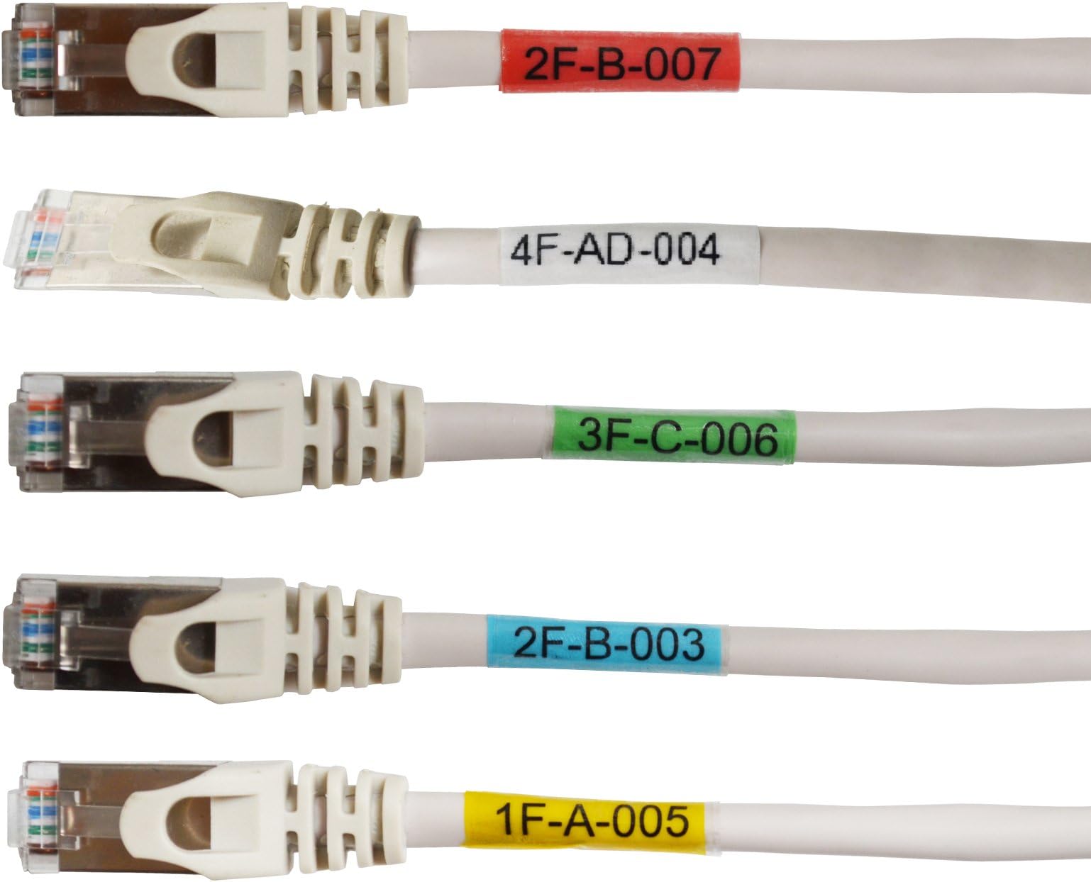 Mr-Label® Vinyl Self-Laminating Printable Cable Labels - Weatherproof Cable Identification Tags for Wire Identification | Cable Classification - A4 Sheet (25 Sheets (675 Labels), 5 Assorted Colors)