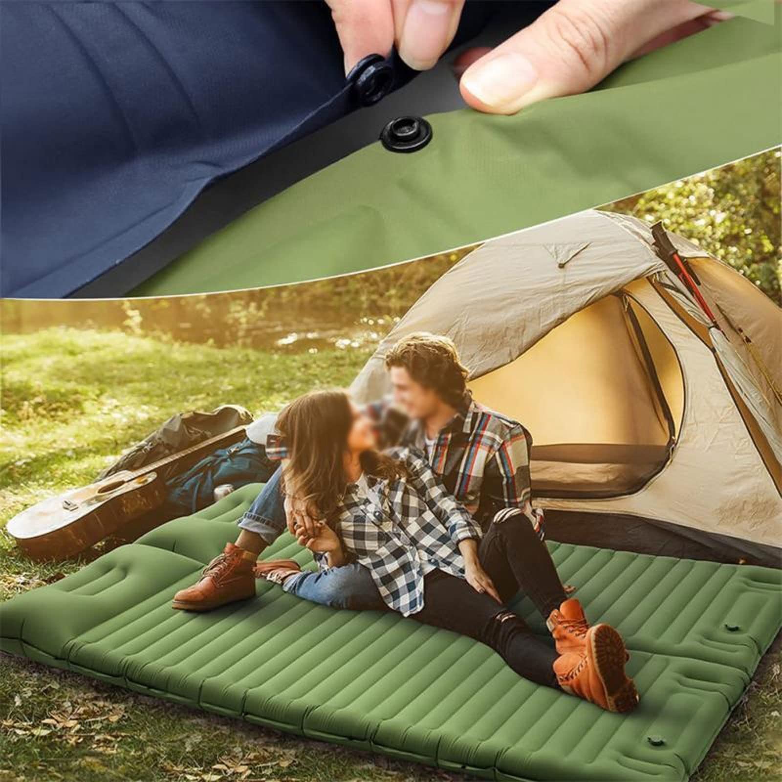 Tapis De Couchage Camping 70.8x19.6" - Neuf, Pour Randonnée, Yoga, Pique-nique