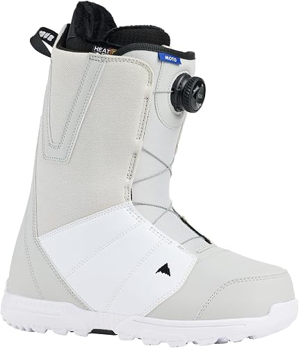 Burton Men's Moto BOA Snowboard Boots, Size 9, Gray Cloud