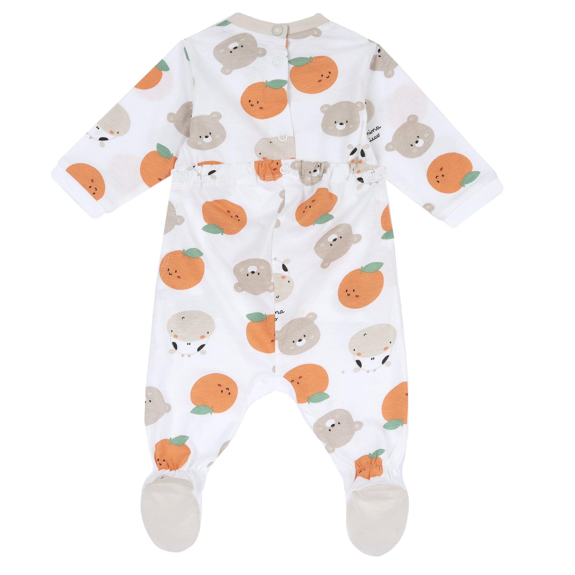 Chicco, Tutina Neonato/Neonata, con Comoda Apertura Posteriore con Bottoncini, 100% Cotone, Lavabile in Lavatrice, Abbigliamento Neonato/Neonata 0-24 Mesi, Designed in Italy