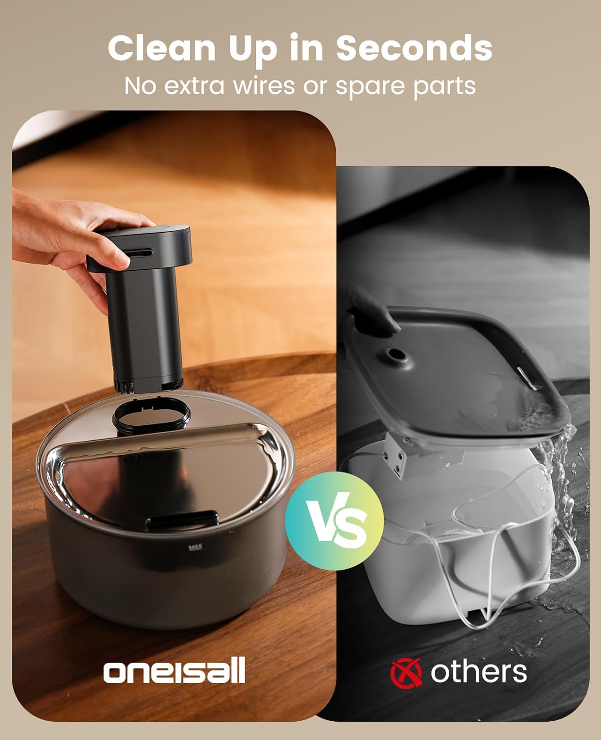 oneisall cat water fountain with motion sensor mode active