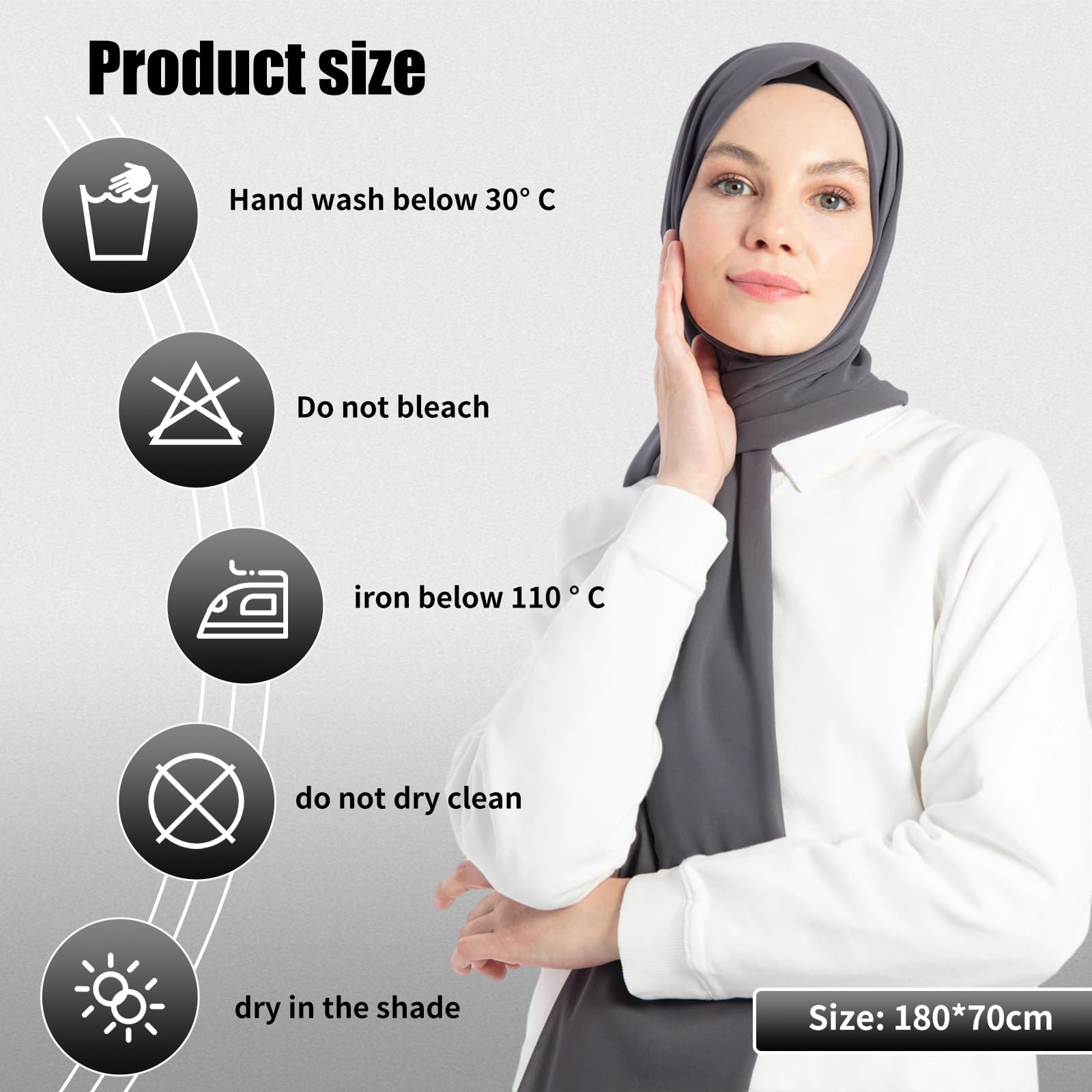 Hijab hoofddoek voor dames, moslim katoenen hijab, moderne islamitische Hijab hoofddoek voor dames, moslim katoenen hijab, moderne islamitische