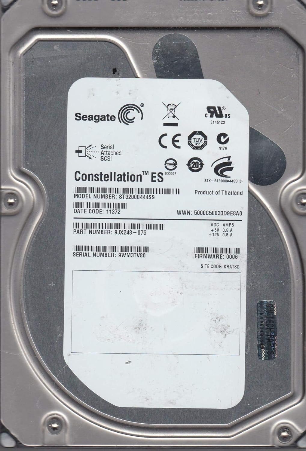 Seagate Dell 2TB 7.2K RPM 6Gbp/s SAS 3.5-inch Hard Drive ST32000444SS (Renewed)