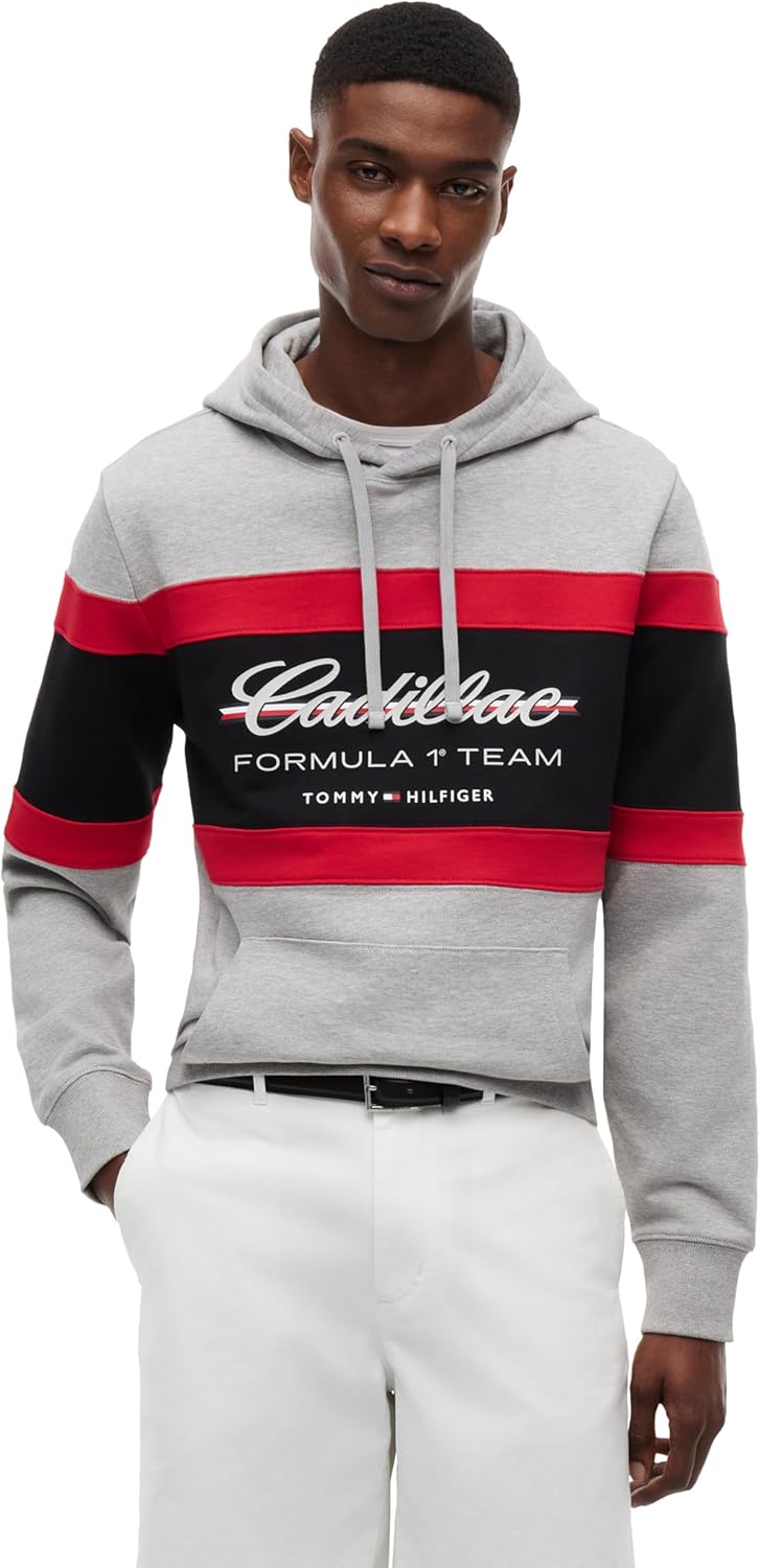 Tommy Hilfiger Formula 1 mens Tommy X Cadillac F1® Team Stripe Hoodie