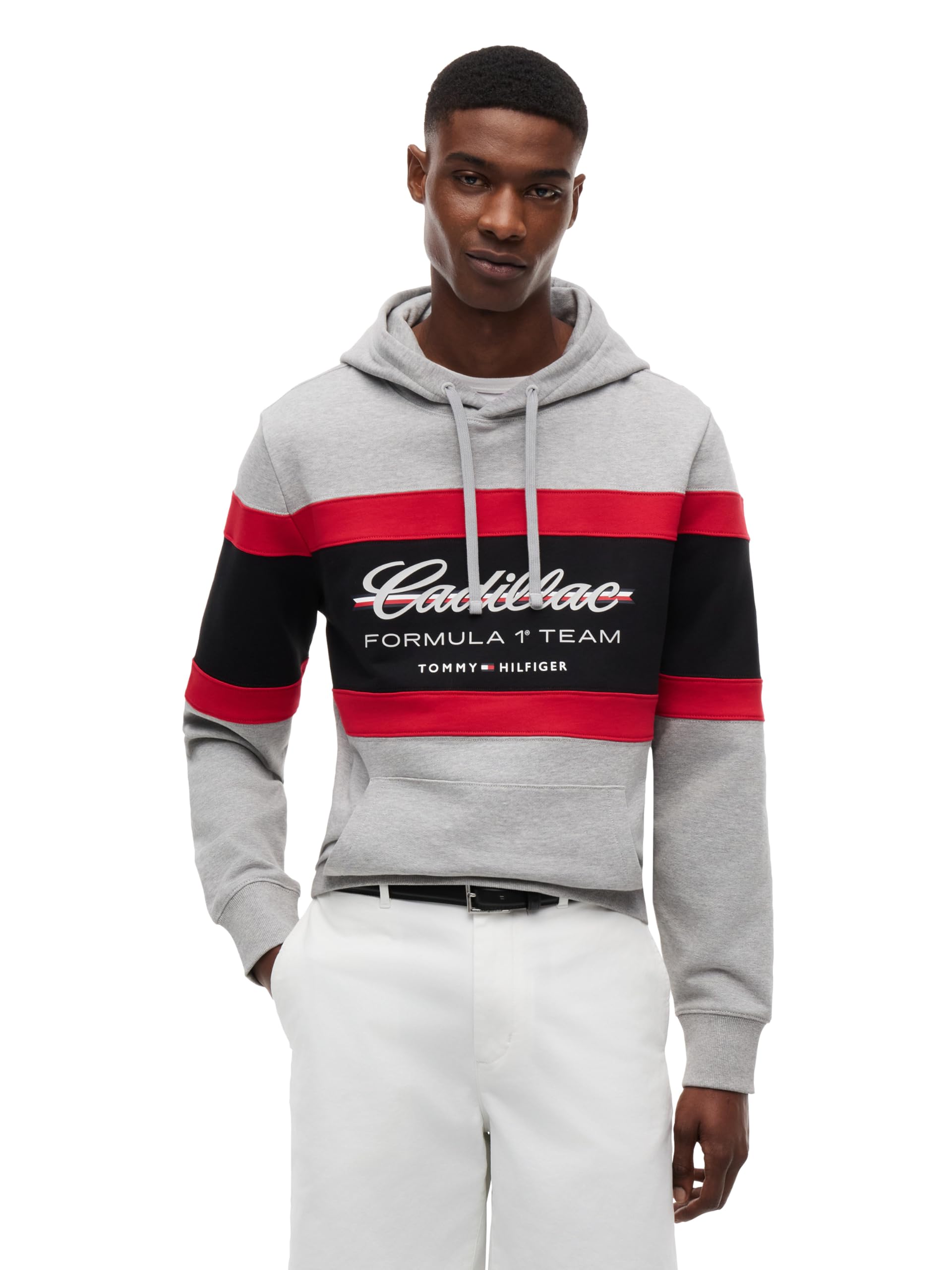 Men's F1 Paneled Script Logo Hoodie
