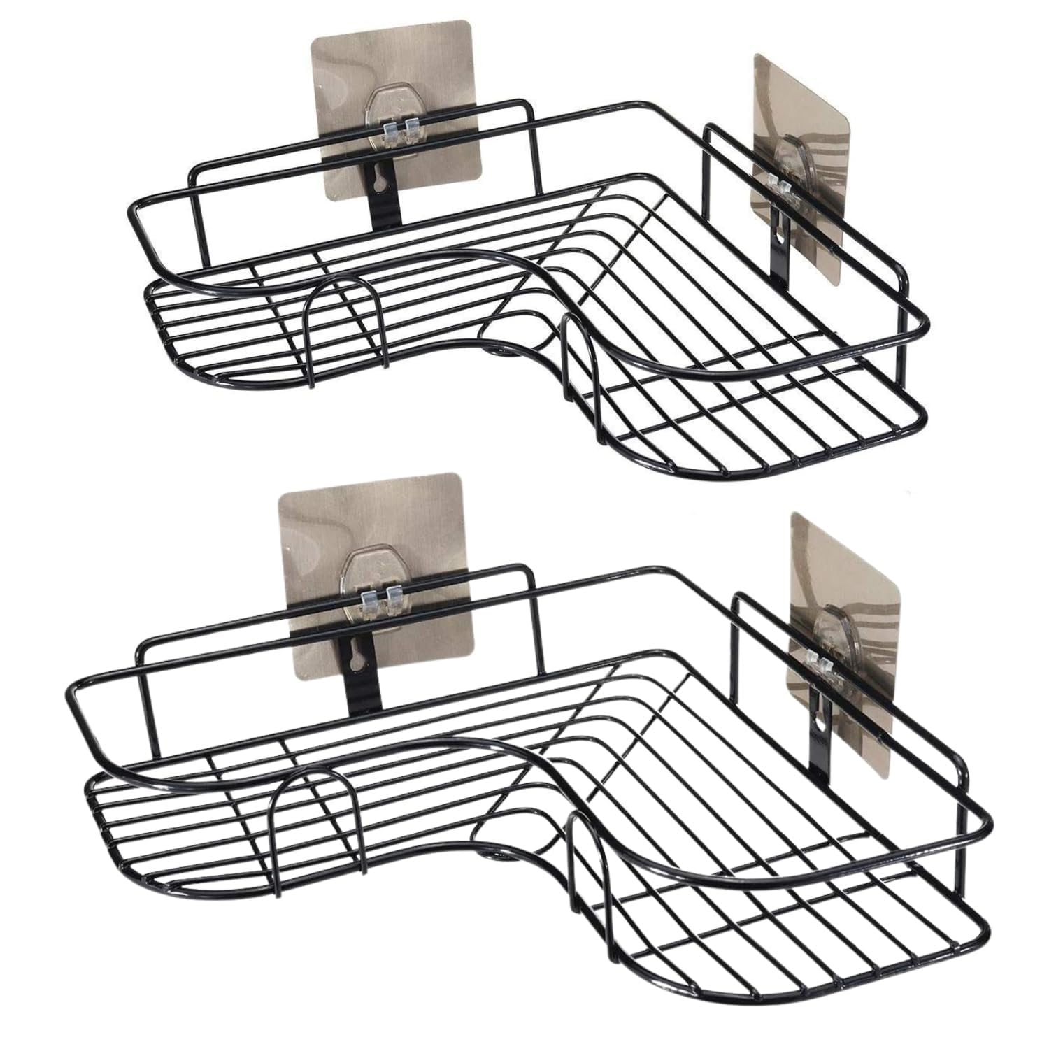 MOXSTAR Self-Adhesive Metal Bathroom Corner Rack Storage Shelves Bathroom Organizer Small & Big (2 Pcs Set) (B0CJQ7RZPM) Amazon Price History, Amazon Price Tracker