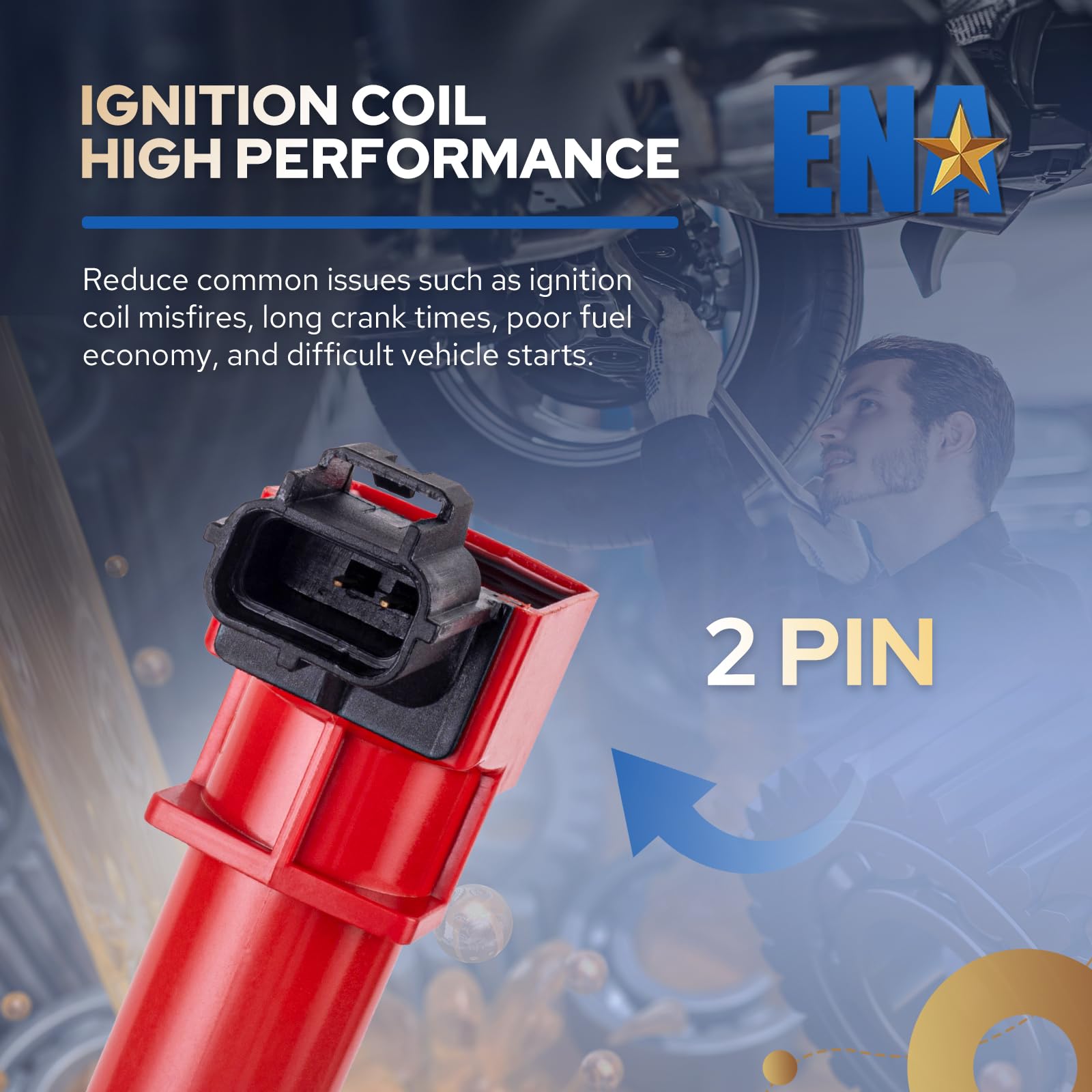 A-Premium Engine Ignition Coil Packs Compatible With Dodge