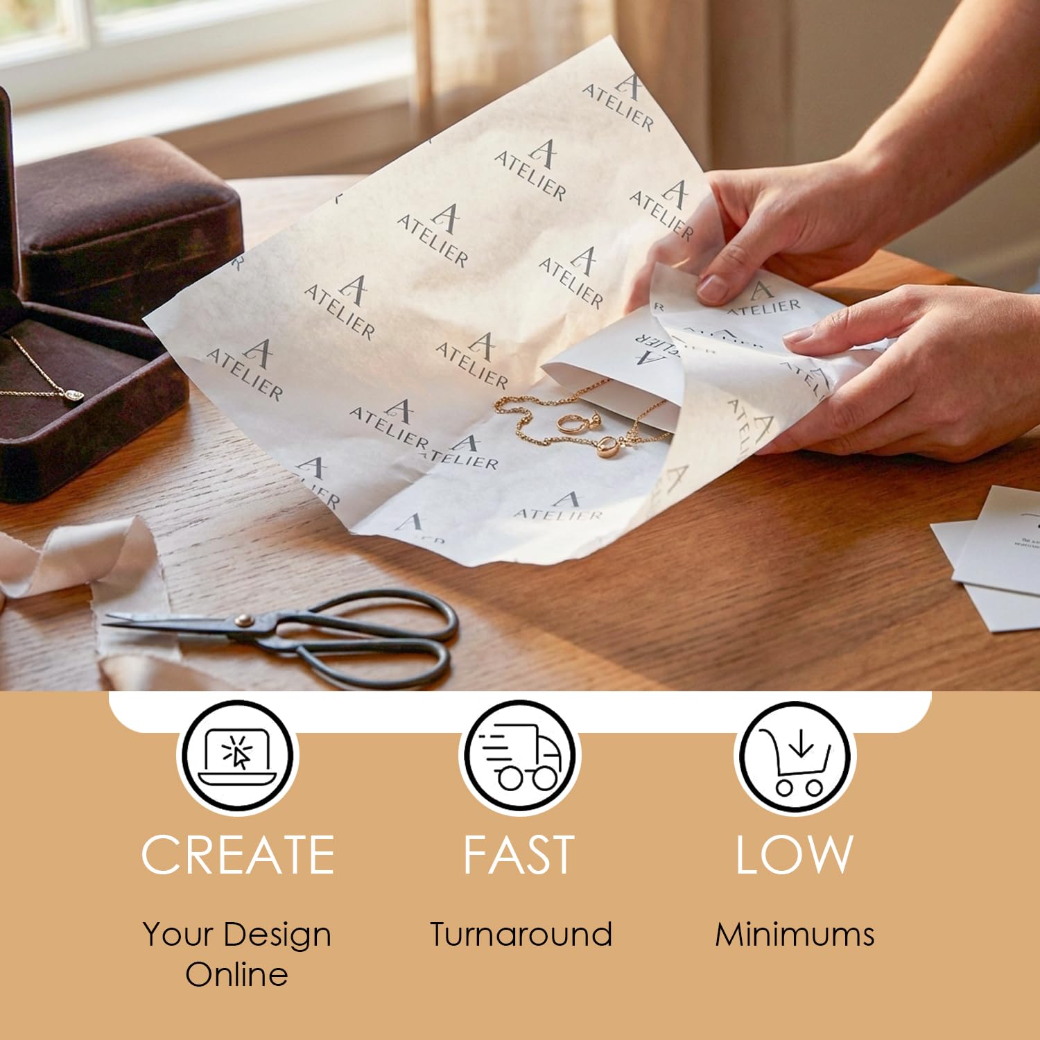 Amazon.com: COACO Personalized Tissue Paper, Your Custom Design