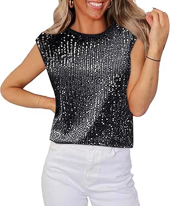 Sparkly Maternity Top Hontri Plus Size Tops Womens Sequin Tops 3/4