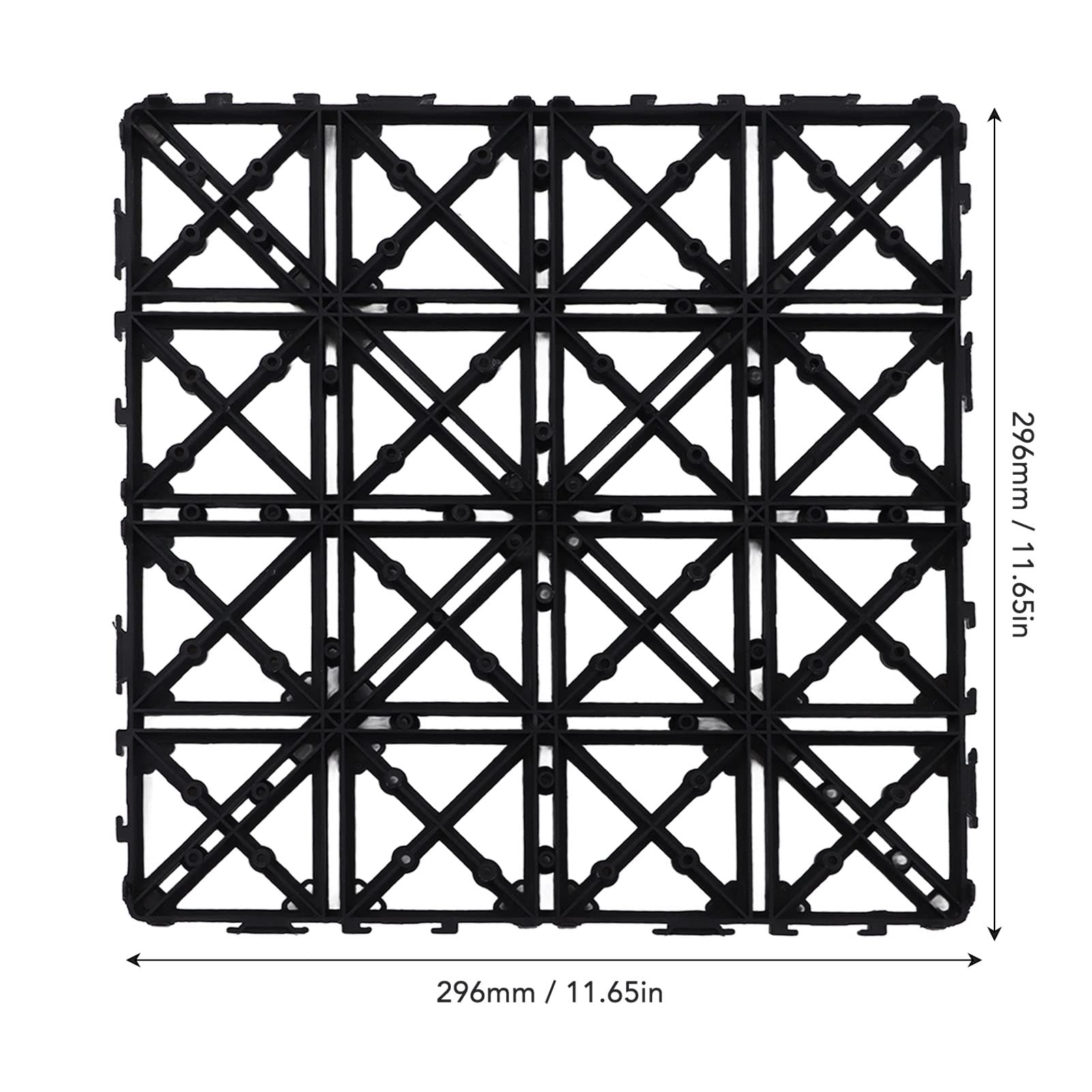 NDNCZDHC 45PCS Drainage Interlocking Floor Mats 11.8x11.8in, Modular Interlocking Cushion Kit PP Floor Non Slip Shower Floor Tile for Drain, Pool, Shower, Bathroom