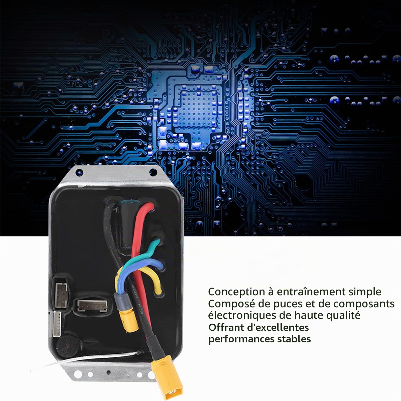 BuyWeek Kit ESC de Skateboard Électrique 36V, Kit de Télécommande de Contrôleur à Entraînement Unique pour Moyeu de Réglage de Vitesse de Planche à roulettes Électrique pour Longboard Électrique