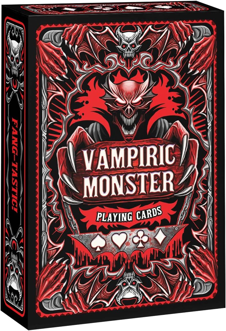 HAAKUN Vampiric Monster Playing Cards Horror Card Deck Board Games Fancy with Jokers