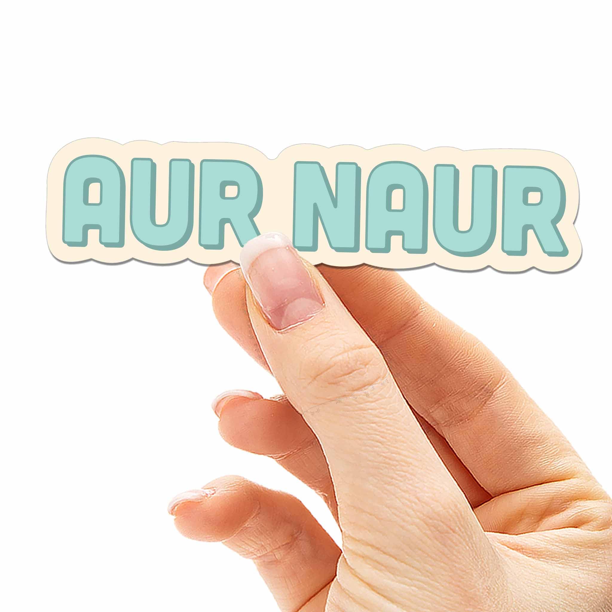 AUR Naur Sticker for Hydroflask Water Bottle - Funny Pop Culture Internet Decals - Cute Aussie Meme Sticker for Laptop