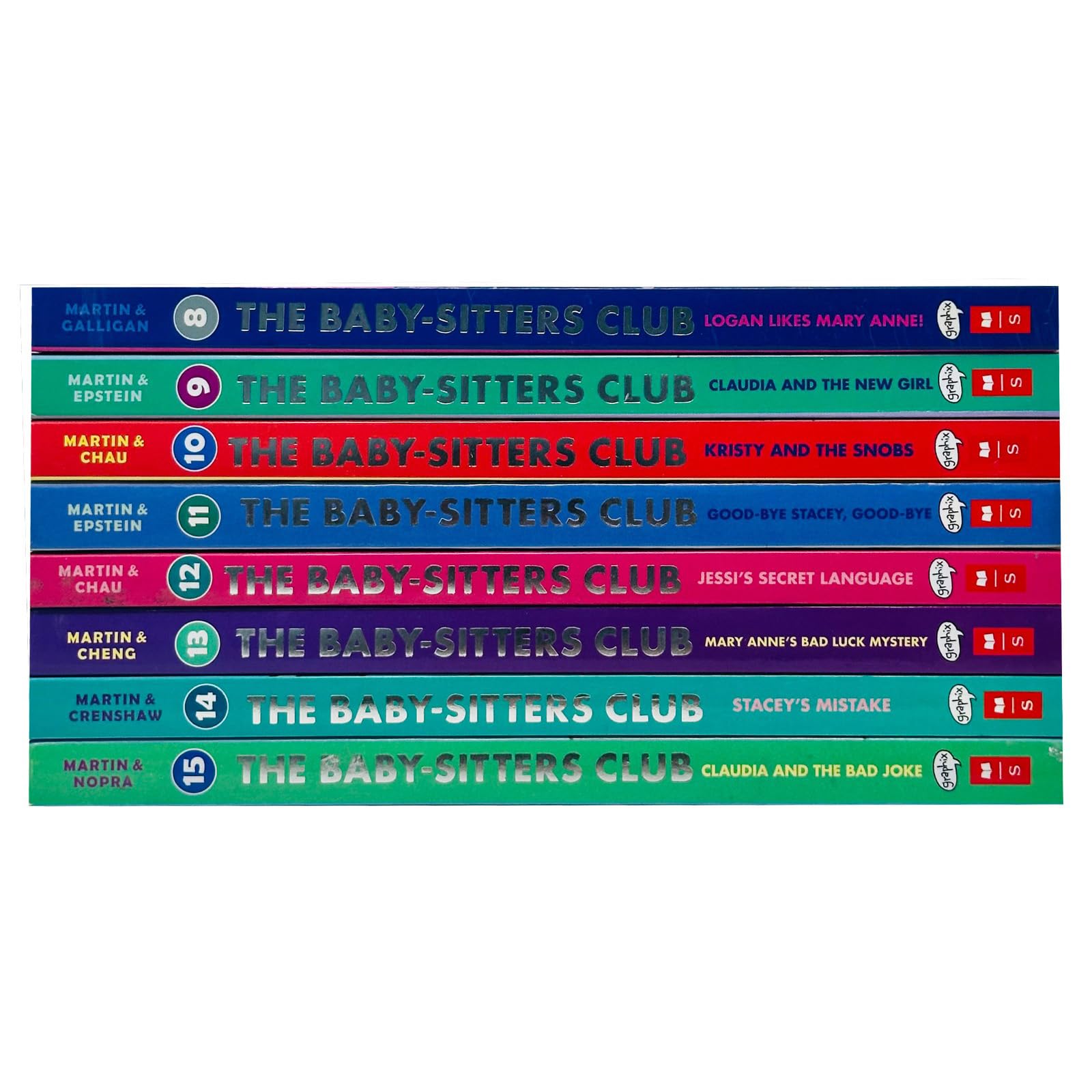 Babysitters Club Graphix 8-15 Books Collection Set: Full-Color Edition (Baby-Sitters Club Graphic Novel) (Logan Likes Mary Anne!, Claudia and the New Girl, Kristy and the Snobs & More)