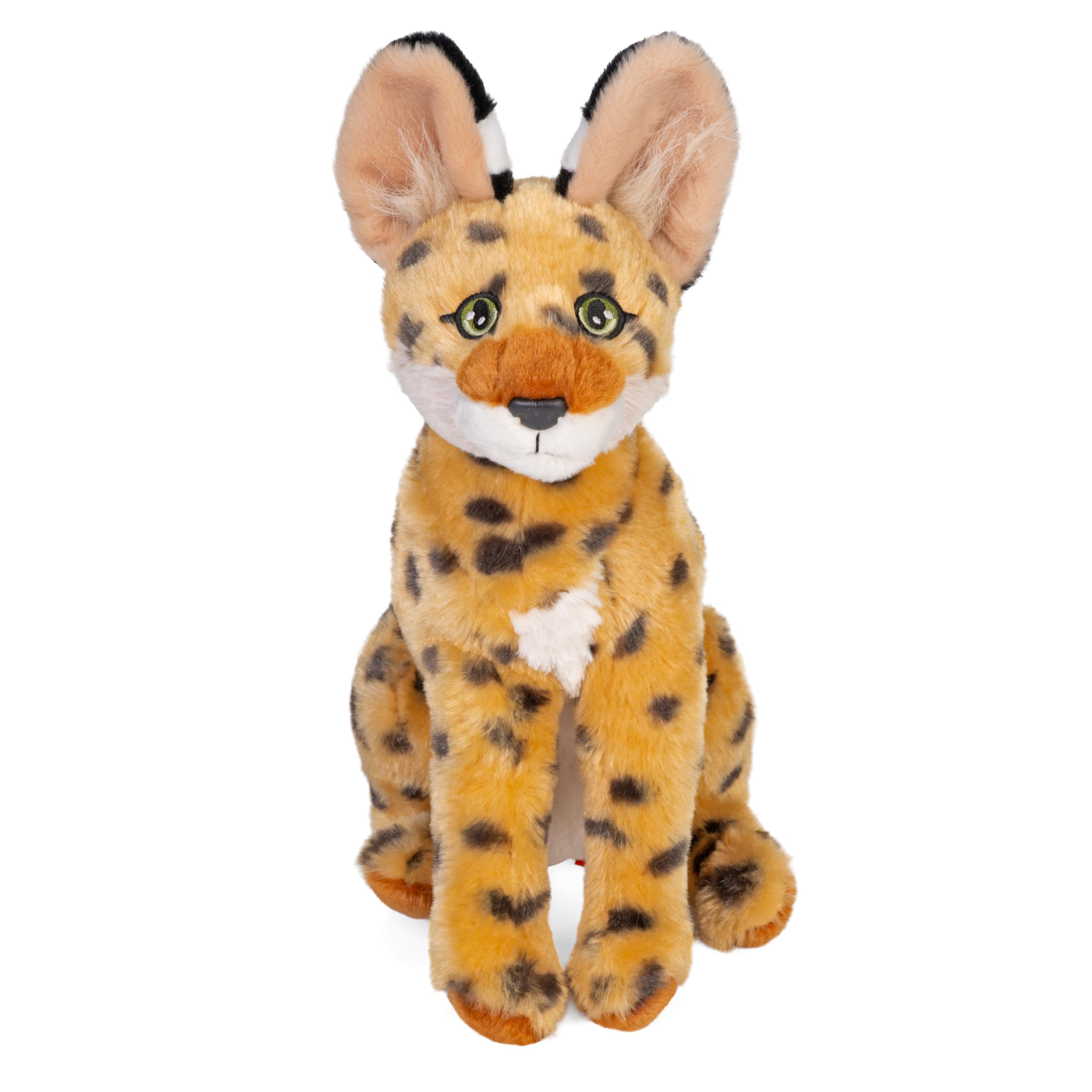Wild Republic Cuddlekins Eco Serval, animale di peluche, 30,5 cm, ecologico