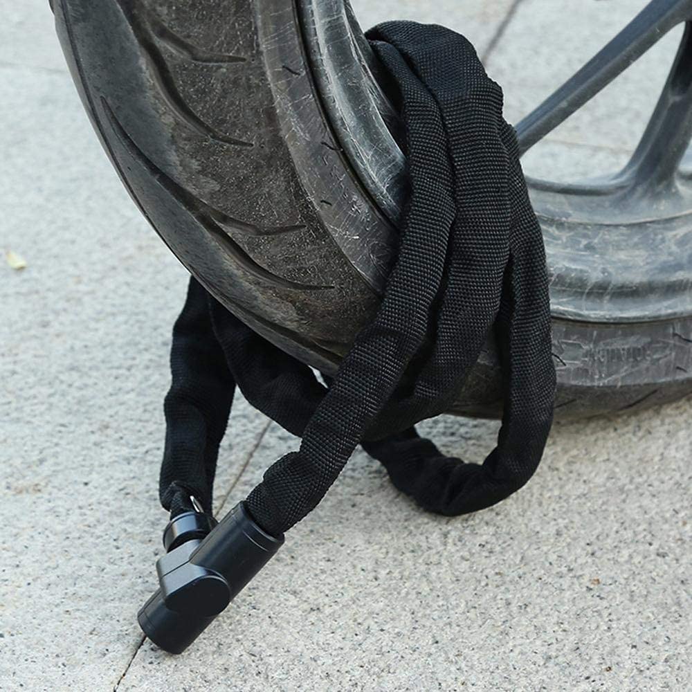 Proteggi la Tua Corsa con Questo Lucchetto a Catena antifurto per Bici: Un Lucchetto per Bici affidabile e Resistente per la Massima Sicurezza.Perfetto per Biciclette, motociclette, Porte e