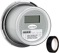 Lovnewmax RV Digital Electric Meter 240V 2-Wire kWh Watt Power Meter LCD Display - 4 Jaw Socket Energy Submeter for Home & RV