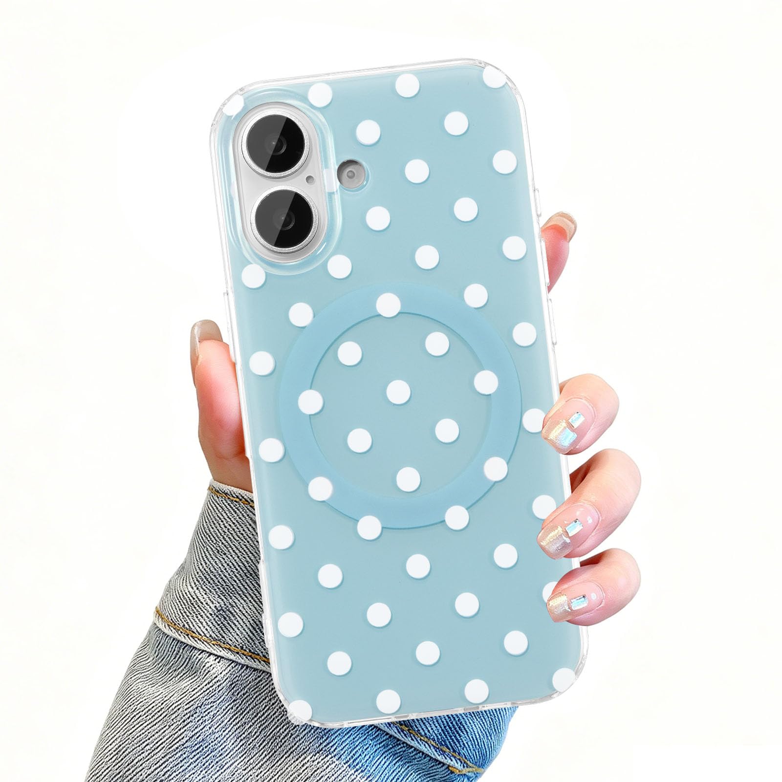 Amazon.co.jp: UEEBAI 対応 iPhone 17 用の ケース TPU ドット柄