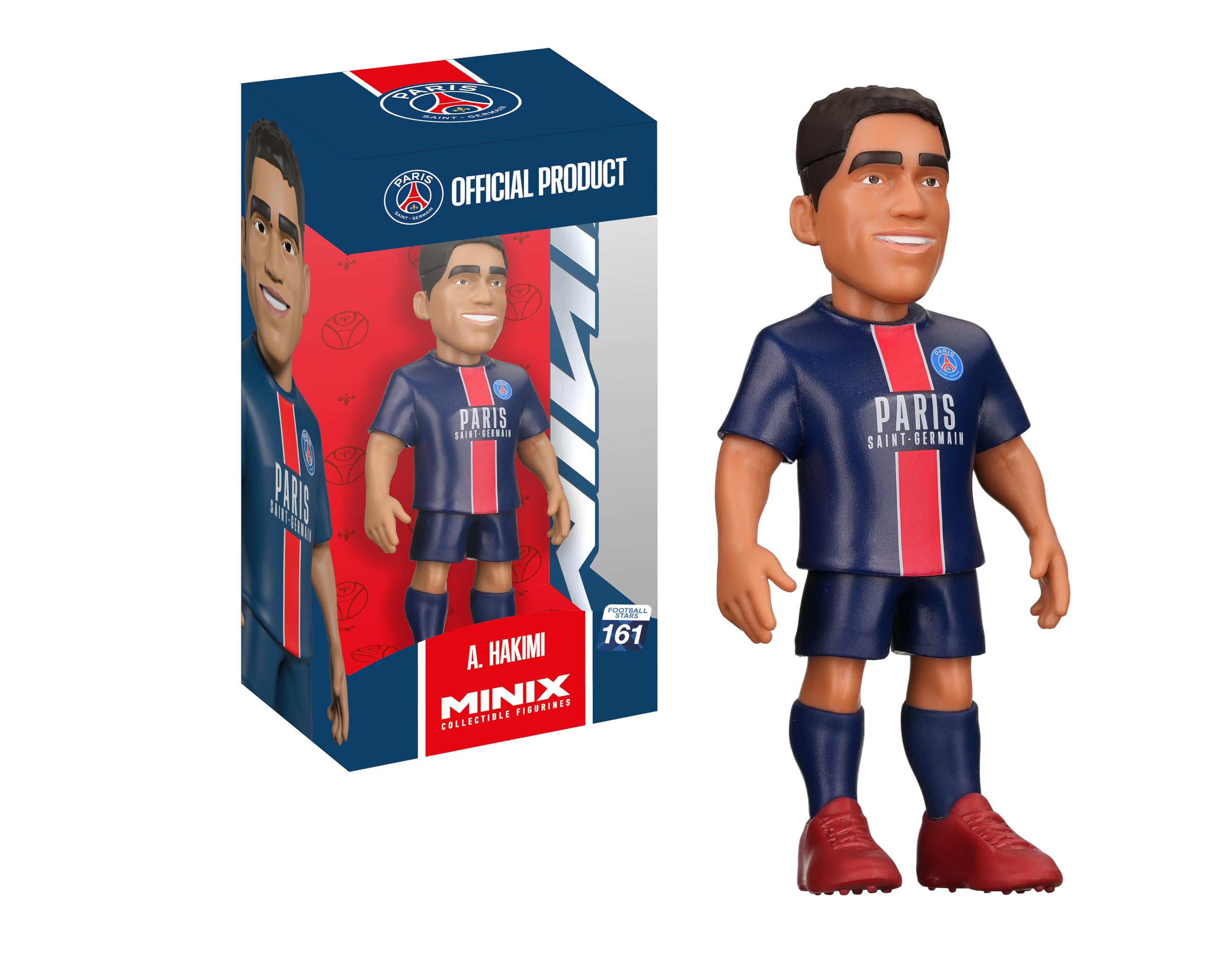 MINIX - Football Stars #161 - PSG - Hakimi - Collectible Figure 12 cm