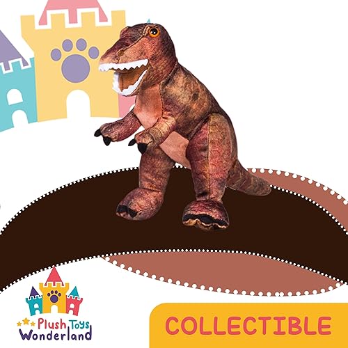 Juguetes de peluche Wanderland The T-Rex de 8 pulgadas de peluche suave de dinosaurio de peluche para niños, regalo de cumpleaños, decoración de
