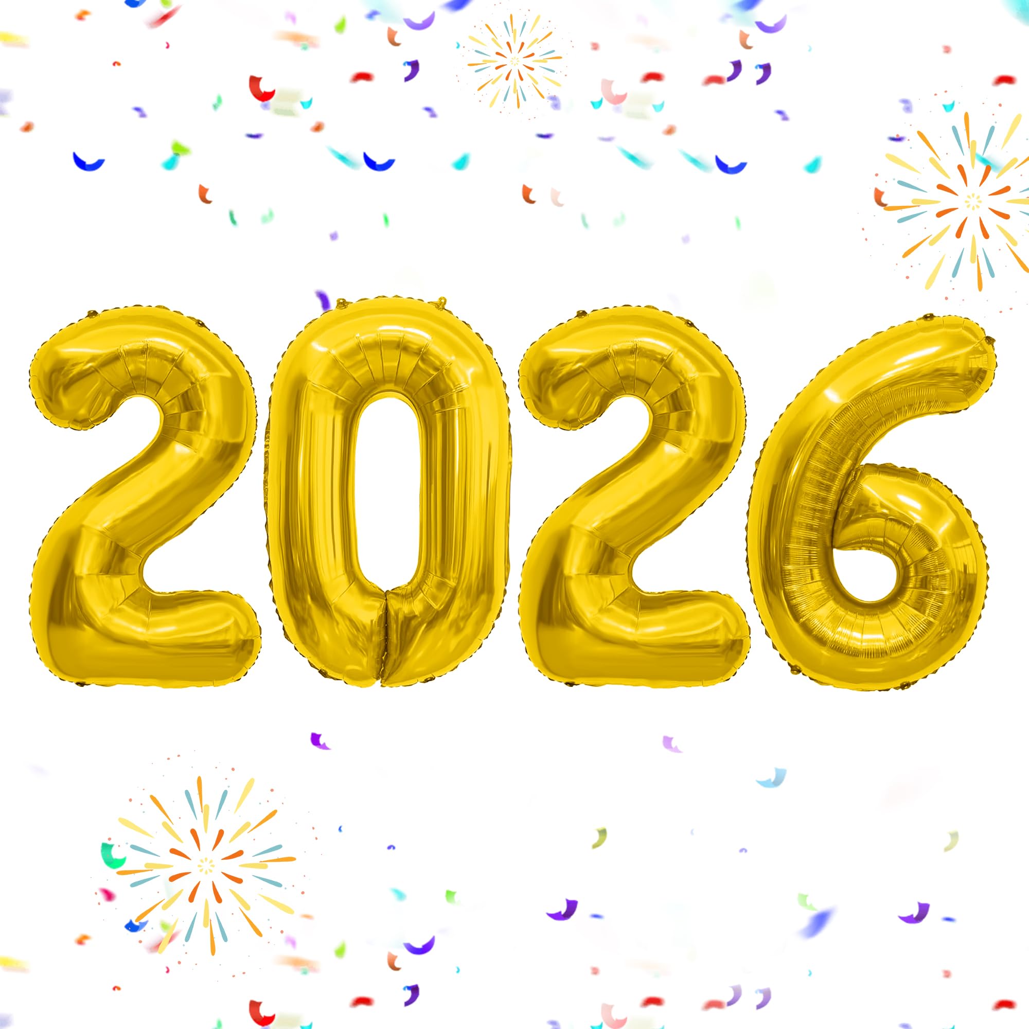 Photo 1 of 2026 Balloons Gold,40 inch 2026 Foil Balloons,Graduation Decorations 2026,Mylar 2026 Balloon for 2026 New Years Decorations,Large 2026 Balloon Numbers for New Years Eve Party Supplies 2026 Grad Decor