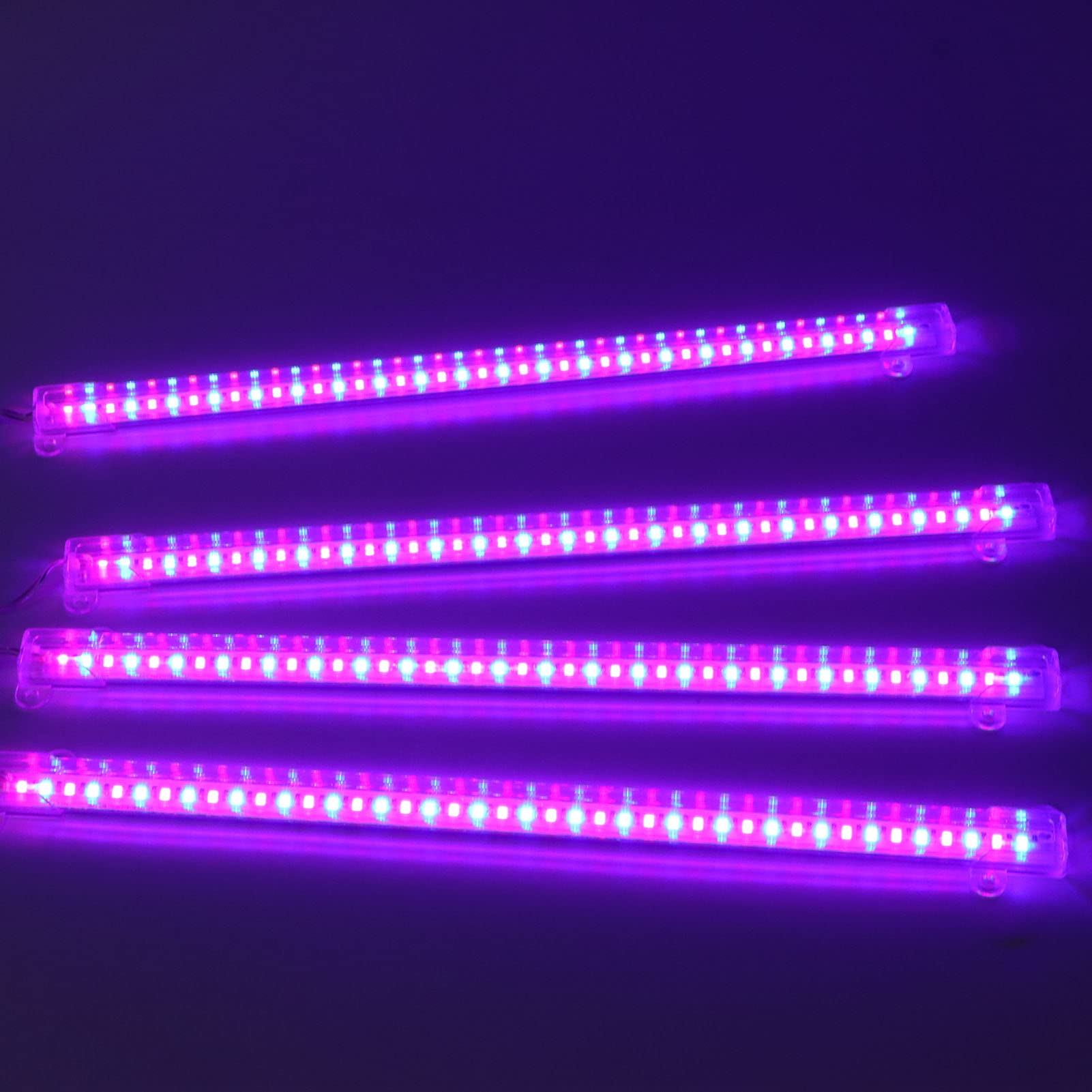 Tiras de Luz LED para Cultivo de Plantas, Espectro Completo, 4 Cabezales, Enchufe USB, Función de Temporizador Regulable, Luz LED para Cultivo de Interior, Hogar, Suculentas (4,3 W 84 LED rojos y 84