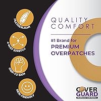 Vista 4 de CGM Overpatch Dexcom G7, Stelo Tan Center-Cut Design 25-Count Waterproof Adhesive Anti-Fray Easy Application & Removal Made in USA