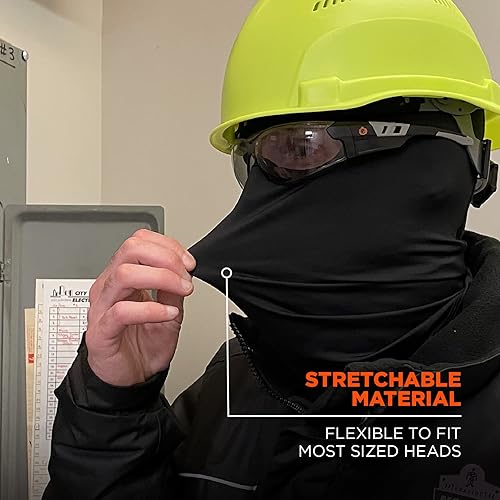 Miniatura 5 de Pasamontañas de esquí, material de elastano, cobertura ligera, Ergodyne N-Ferno 6832, negro