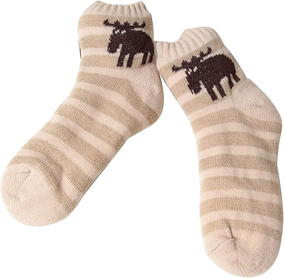 Amazon Moz モズ 裏ボアワンポイント 総パイルソックス ライトブラウン M L Slt016 靴下 通販