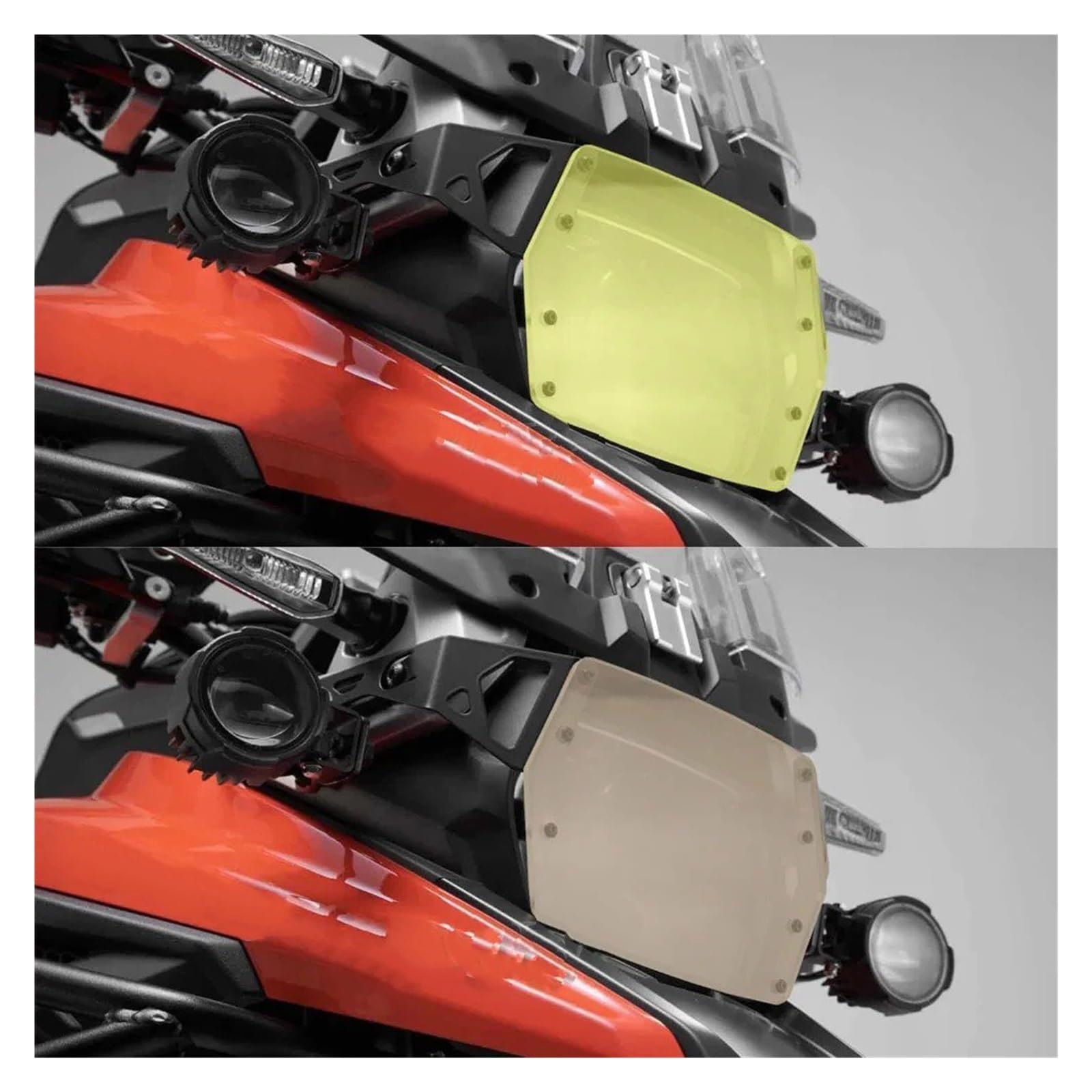Cubierta Protectora Faros Motocicleta para Suzuki DL 1050 para V-Strom para DL1050 para DL1050XT 19-20 Rejilla Protectora para Faros Delanteros De Motocicleta Protector Luz(Transparent - Grille)