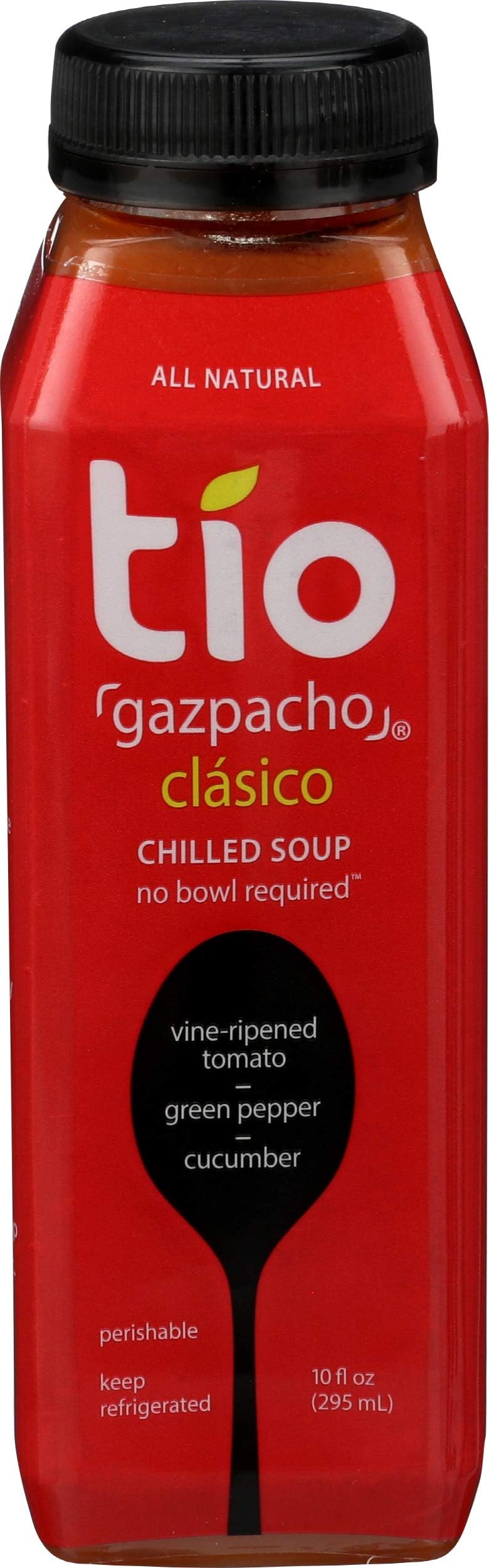 Tio Gazpacho Ready-to-Drink Chilled Soup, Clásico, 10 Fl Oz