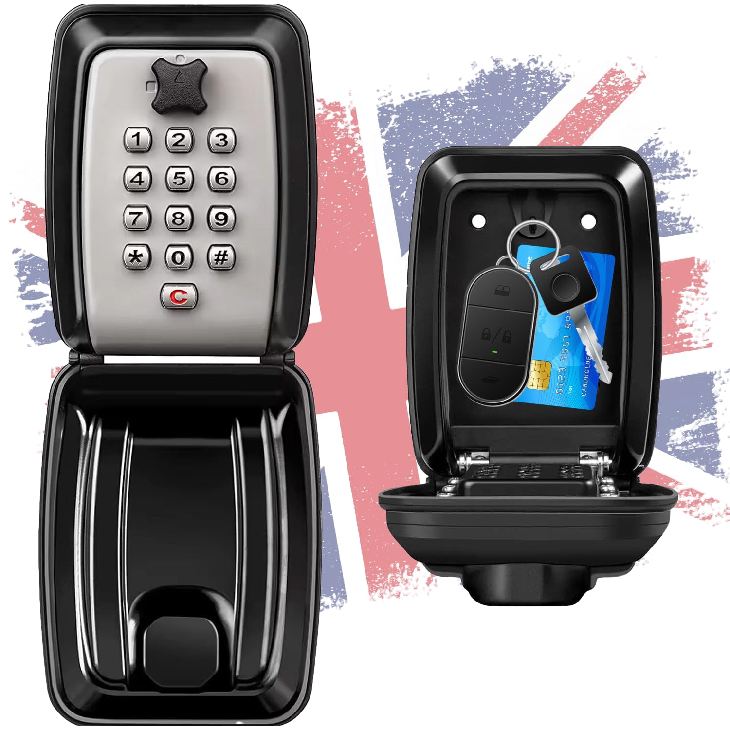 ViperSafe, Key Safe Wall Mounted Outside, High Security 12-Digit Combination Lock Box