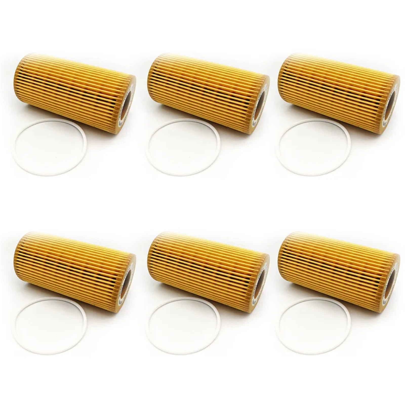MOTOHIRO 6 3 1 Juegos de filtros de Aceite #8692305 for Volvo C30 C70 S40 S60 V50 V60 2004-2013 8642570 Filtros de Aceite para vehículos (Size : 6Pcs)