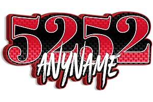 Personalized Bike Number Race Sticker Design Your Own Motocross Number Name Decal for Bike